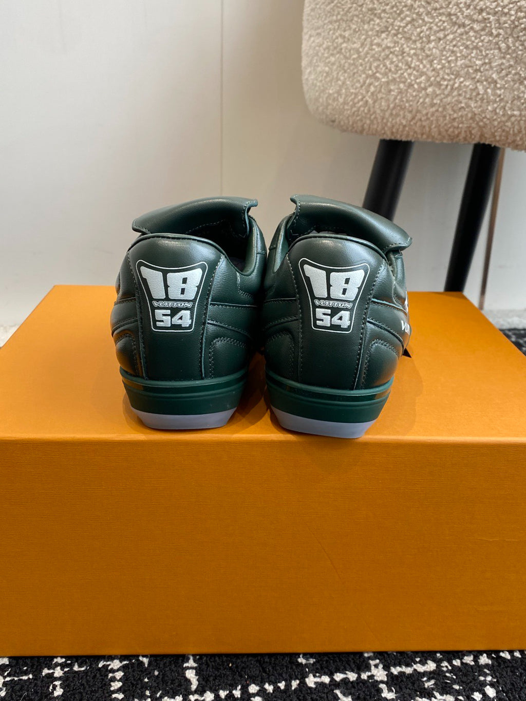 Louis Vuitton LV Kick Sneaker (Dark Green Leather)