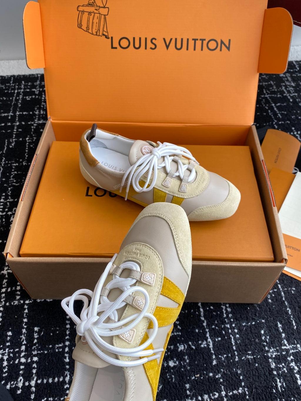 Louis Vuitton Recif Sneaker (Cream/Yellow)