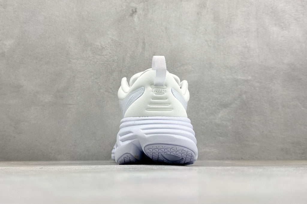 HOKA Bondi 8 Triple White Running Sneaker
