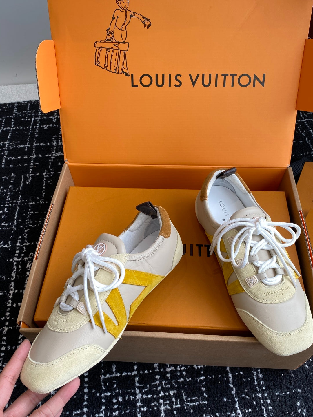 Louis Vuitton Recif Sneaker (Cream/Yellow)