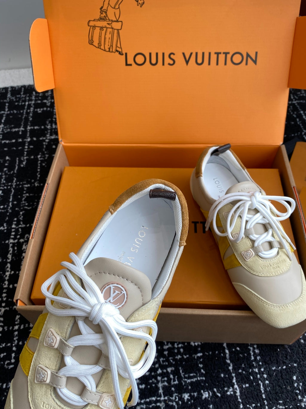 Louis Vuitton Recif Sneaker (Cream/Yellow)