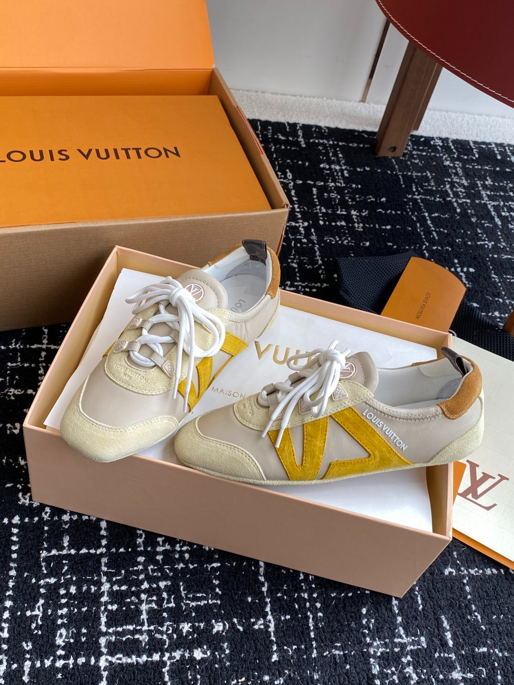 Louis Vuitton Recif Sneaker (Cream/Yellow)