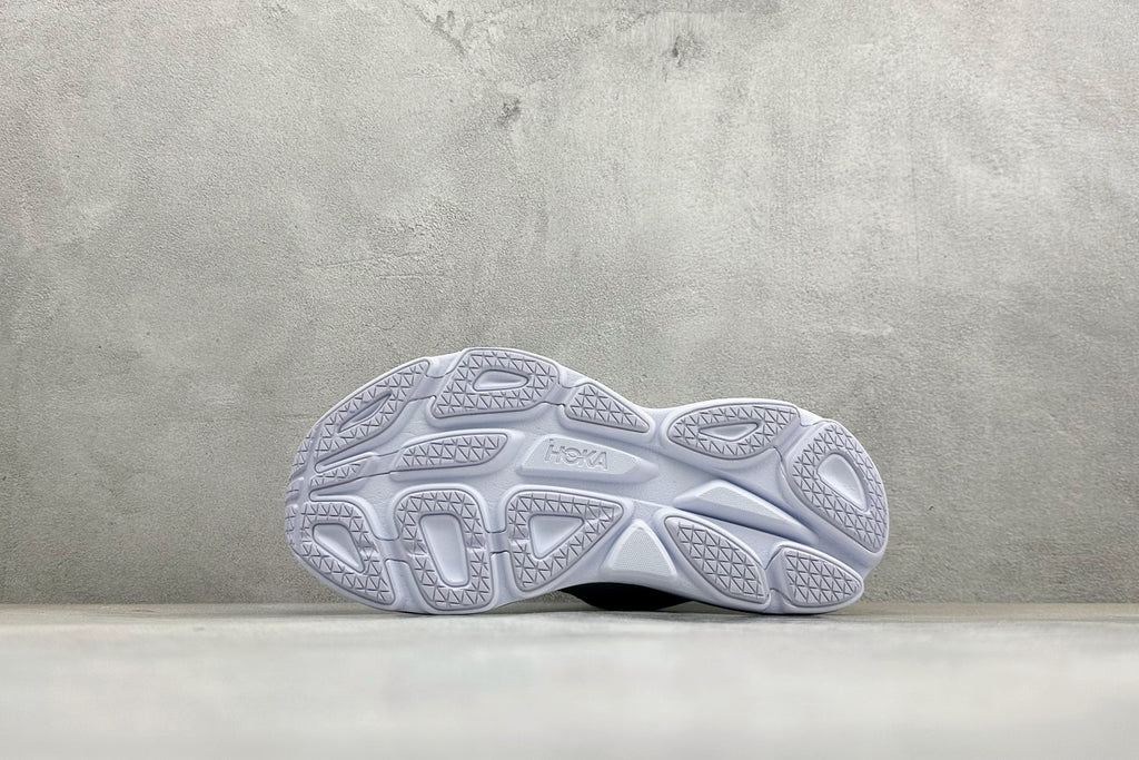 HOKA Bondi 8 Triple White Running Sneaker