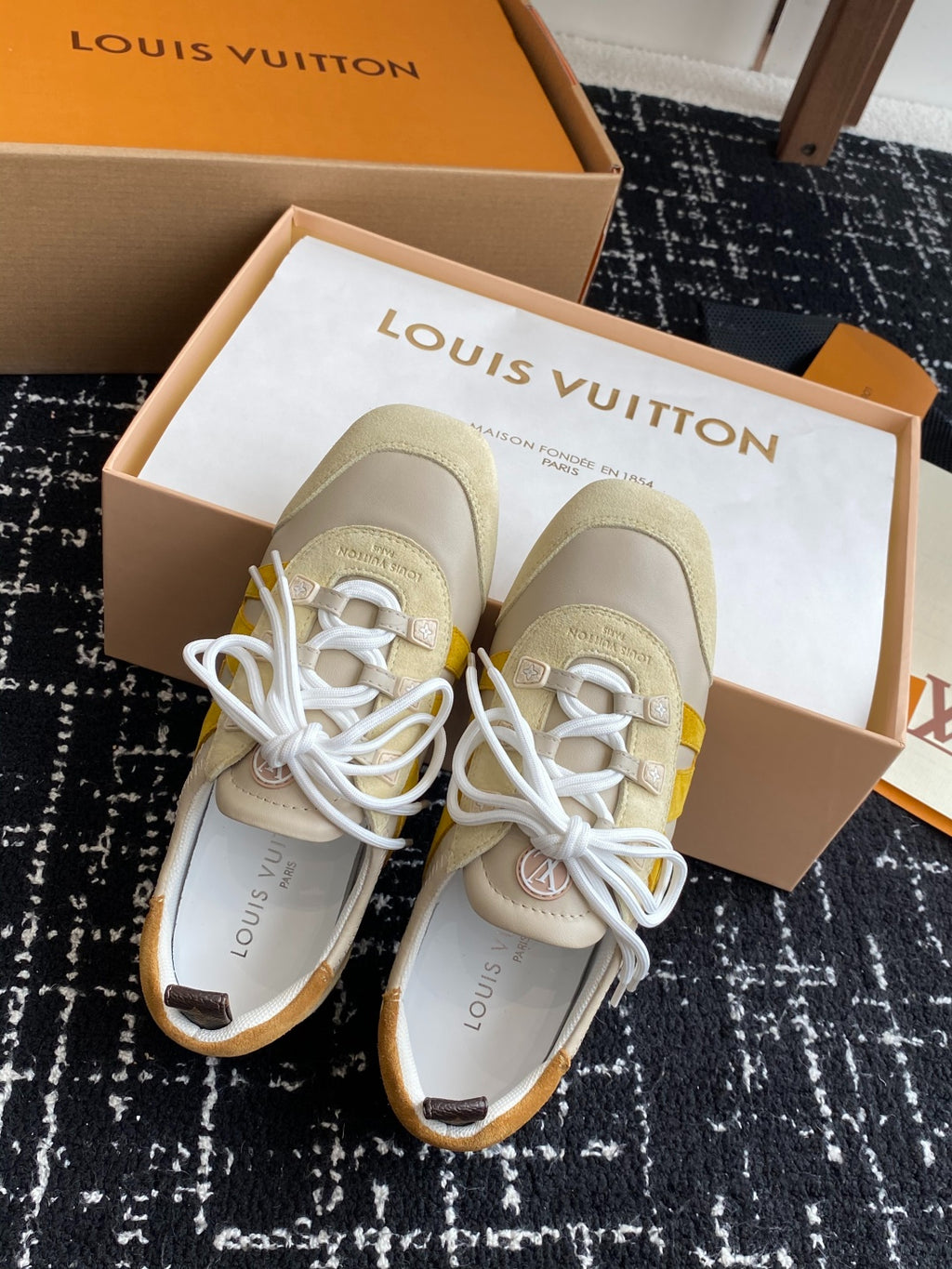 Louis Vuitton Recif Sneaker (Cream/Yellow)