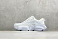 HOKA Bondi 8 Triple White Running Sneaker