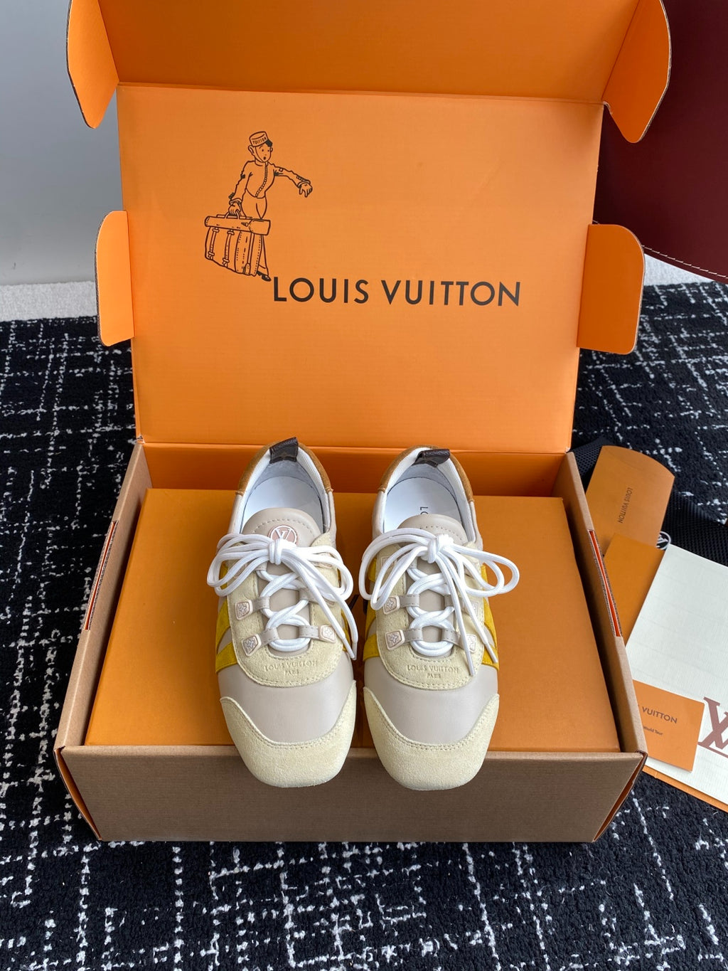 Louis Vuitton Recif Sneaker (Cream/Yellow)