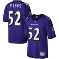 Men's Baltimore Ravens Ray Lewis Mitchell & Ness Purple Legacy Replica Jersey