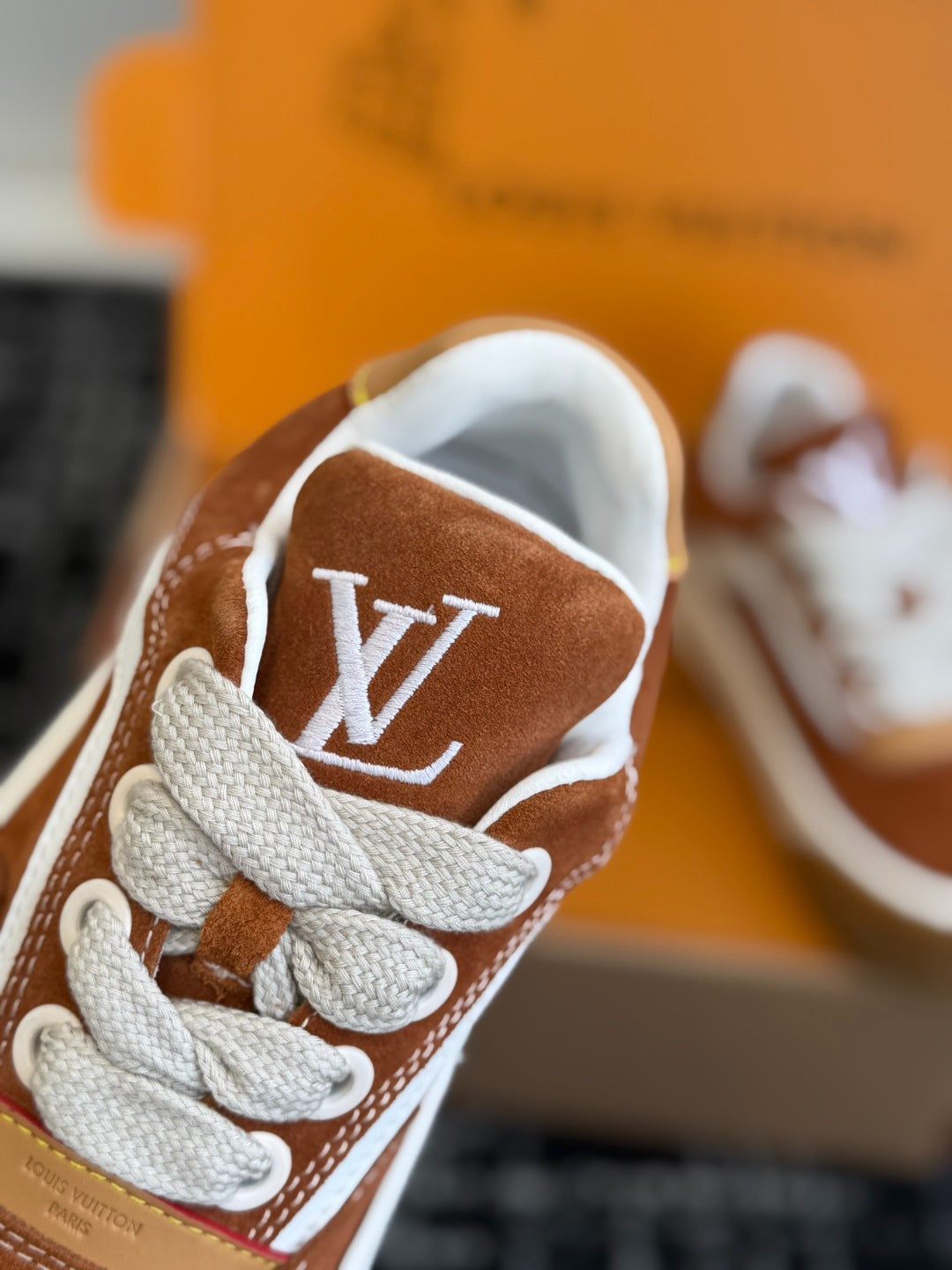 Louis Vuitton LV Tilted Sneaker (Tan Suede)