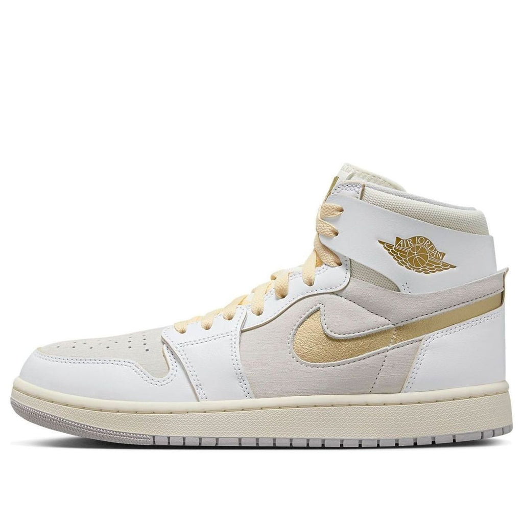 Air Jordan 1 Zoom CMFT 2 'White Metallic Gold Grey'