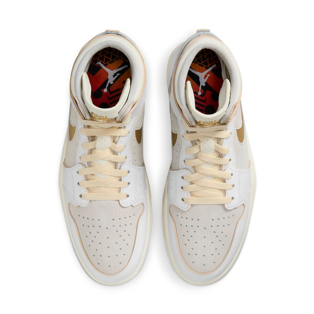 Air Jordan 1 Zoom CMFT 2 'White Metallic Gold Grey'