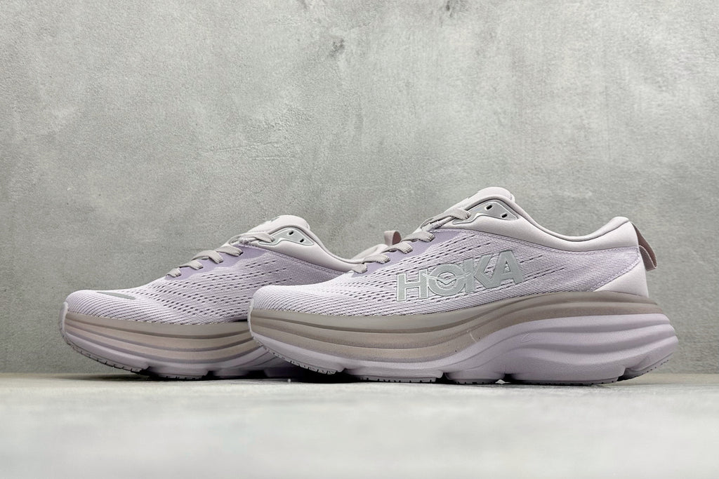 HOKA Bondi 8 Pale Lavender Gradient Running Sneaker