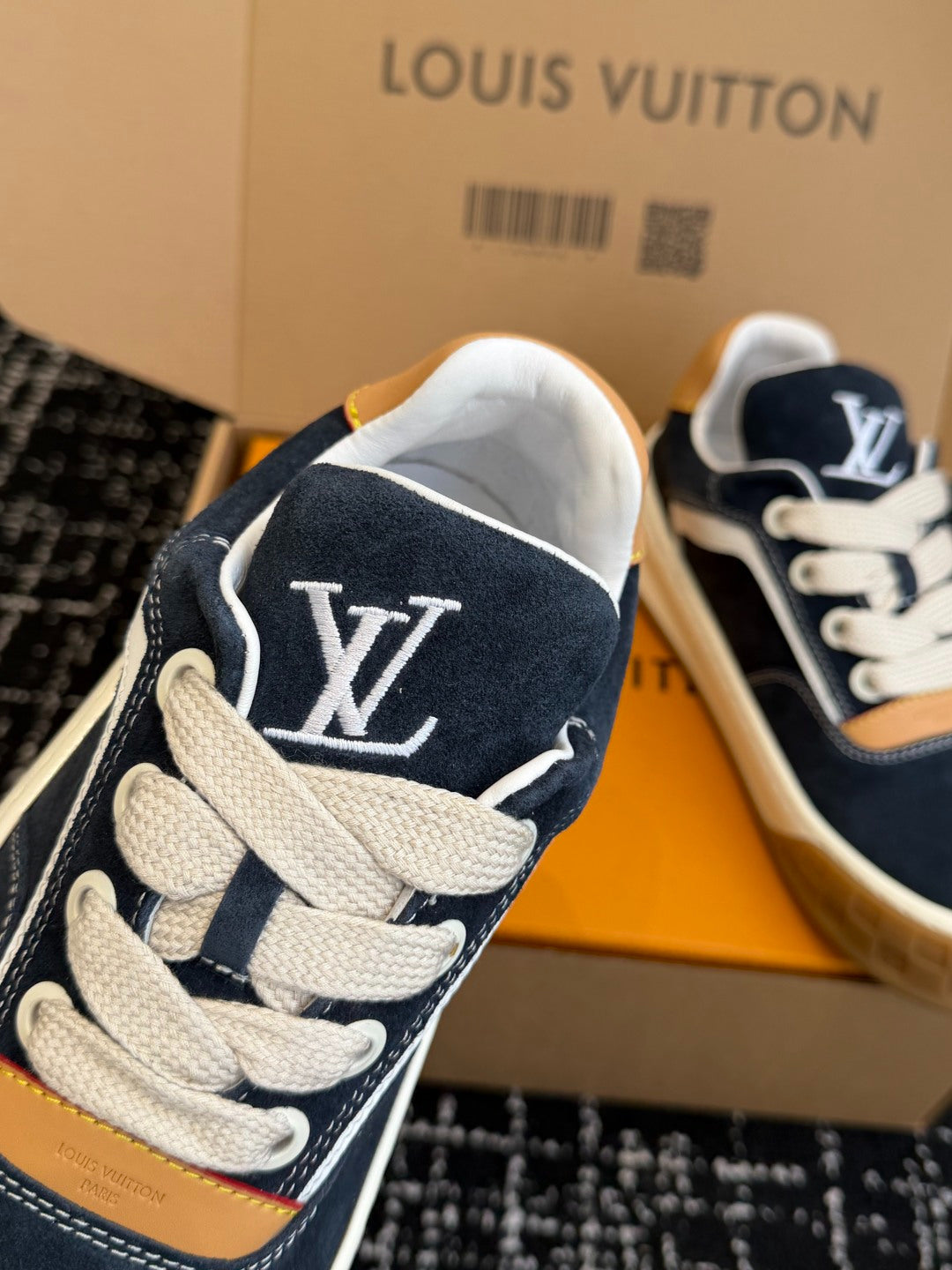 Louis Vuitton LV Tilted Sneaker (Black Suede)