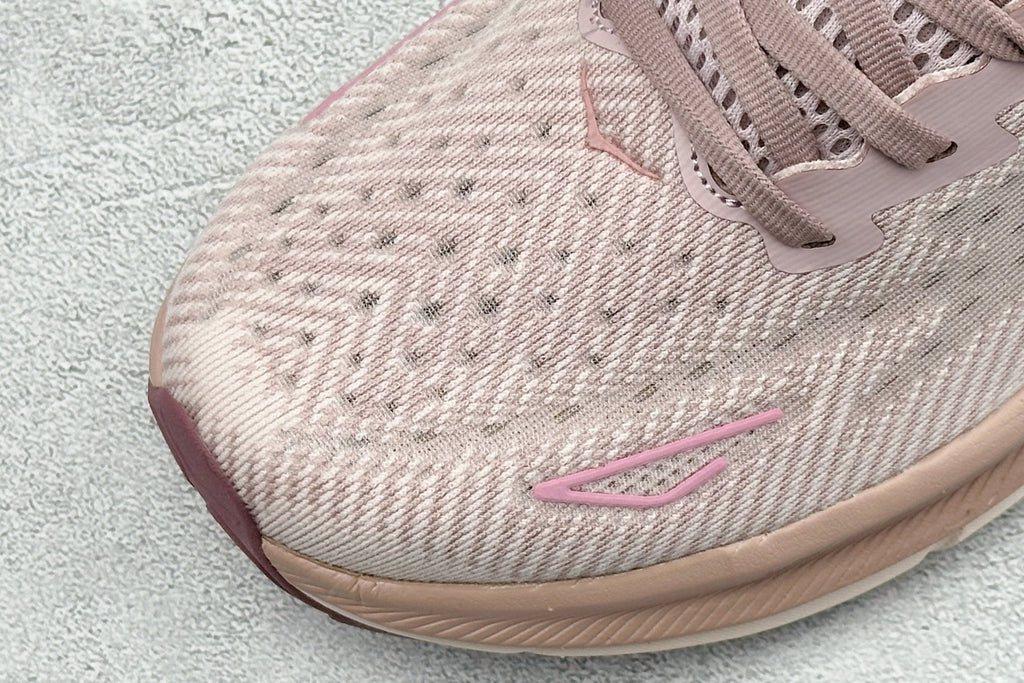 HOKA Clifton 9 Dusty Rose Pale Pink Daily Running Trainers