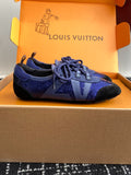 Louis Vuitton Recif Sneaker (Blue Sequin/Leather)