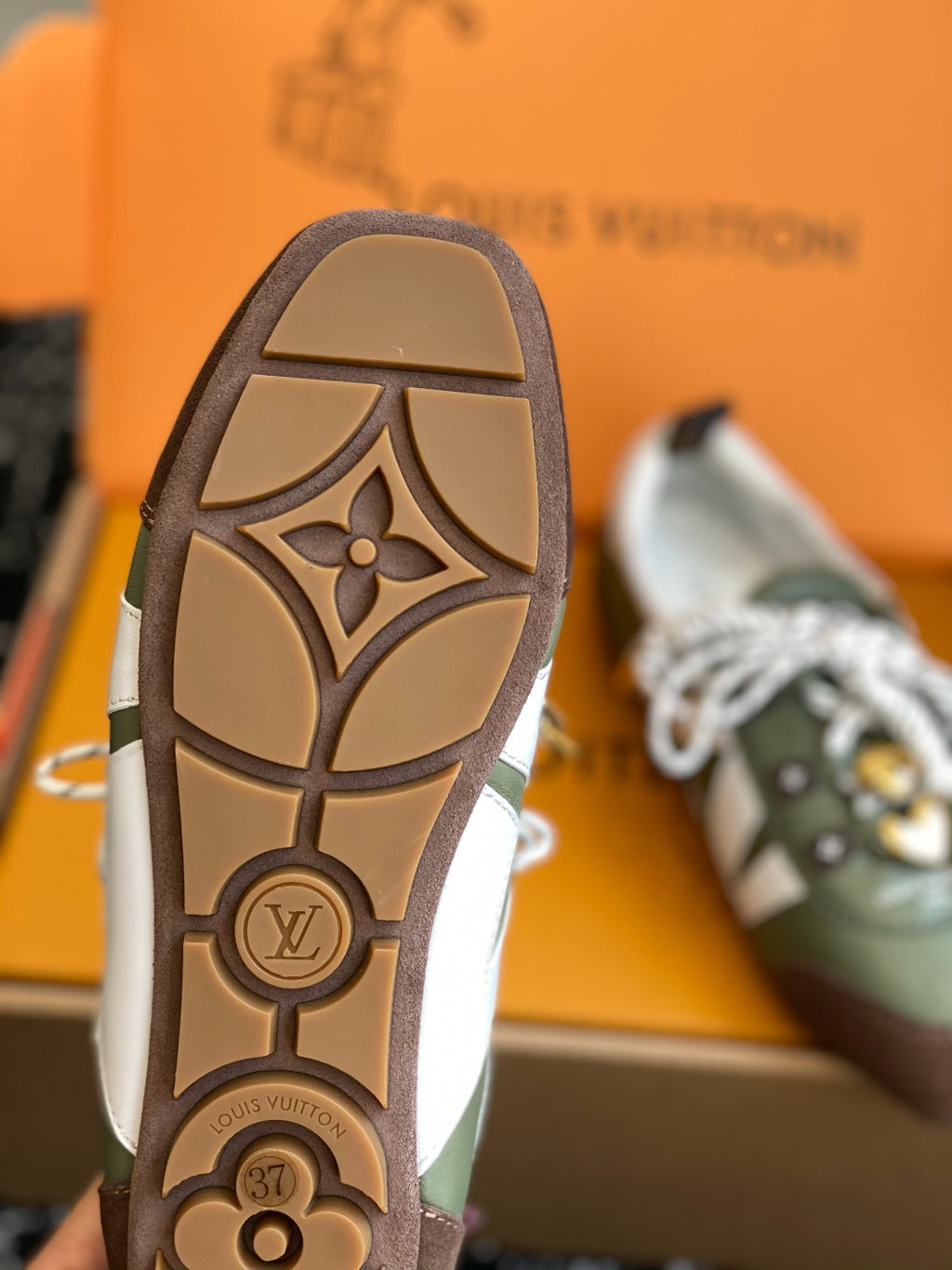 Louis Vuitton Recif Sneaker (Olive Green/White)