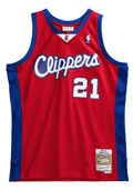 Men's Darius Miles Los Angeles Clippers 2000-2001 Red Swingman Replica Jersey By Mitchell & Ness