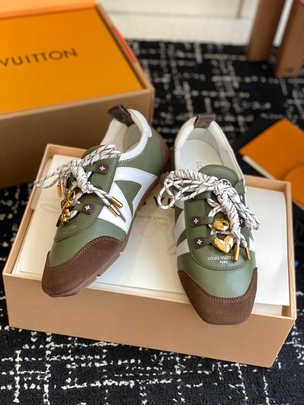 Louis Vuitton Recif Sneaker (Olive Green/White)