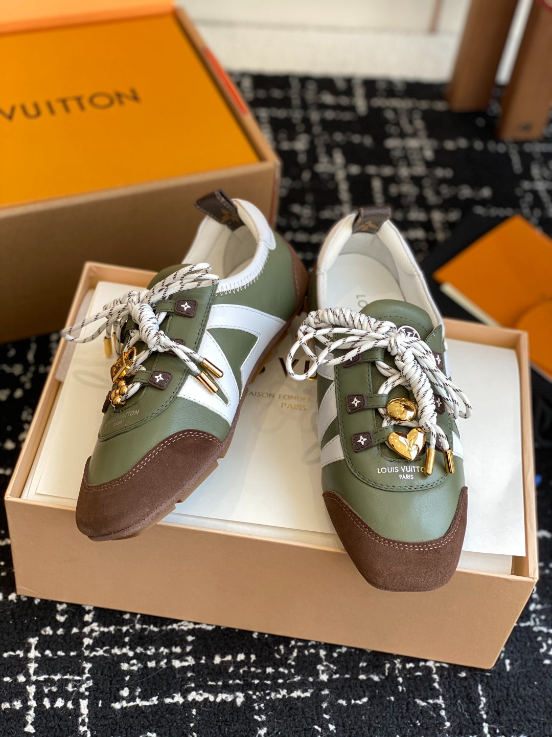 Louis Vuitton Recif Sneaker (Olive Green/White)