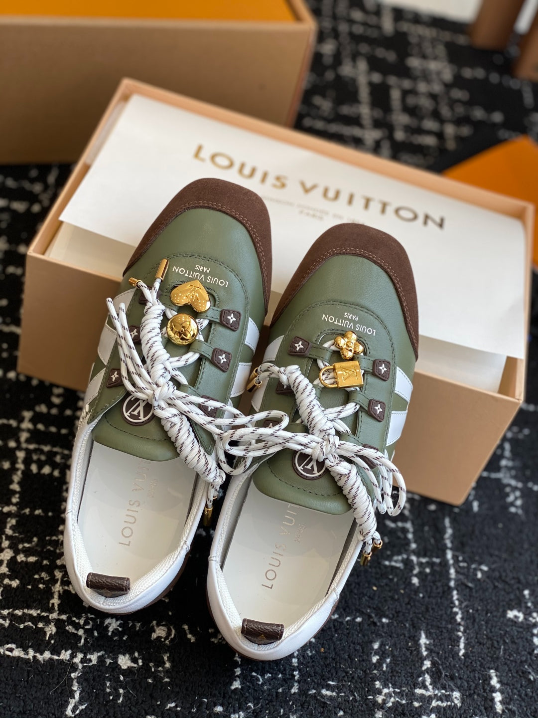 Louis Vuitton Recif Sneaker (Olive Green/White)