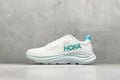HOKA Clifton 10 Cushioned Road Running Sneakers White Teal