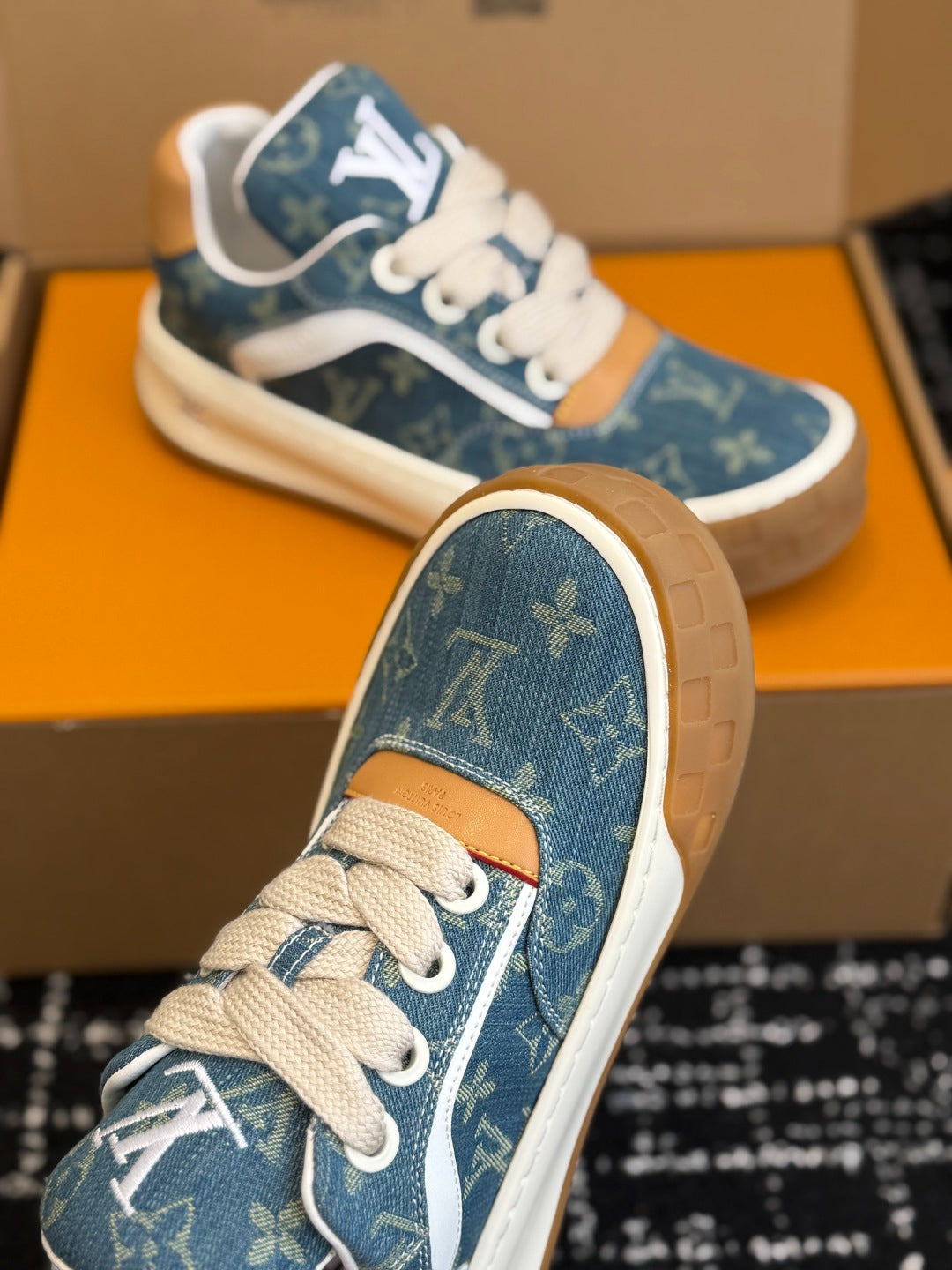Louis Vuitton LV Tilted Sneaker (Monogram Denim)