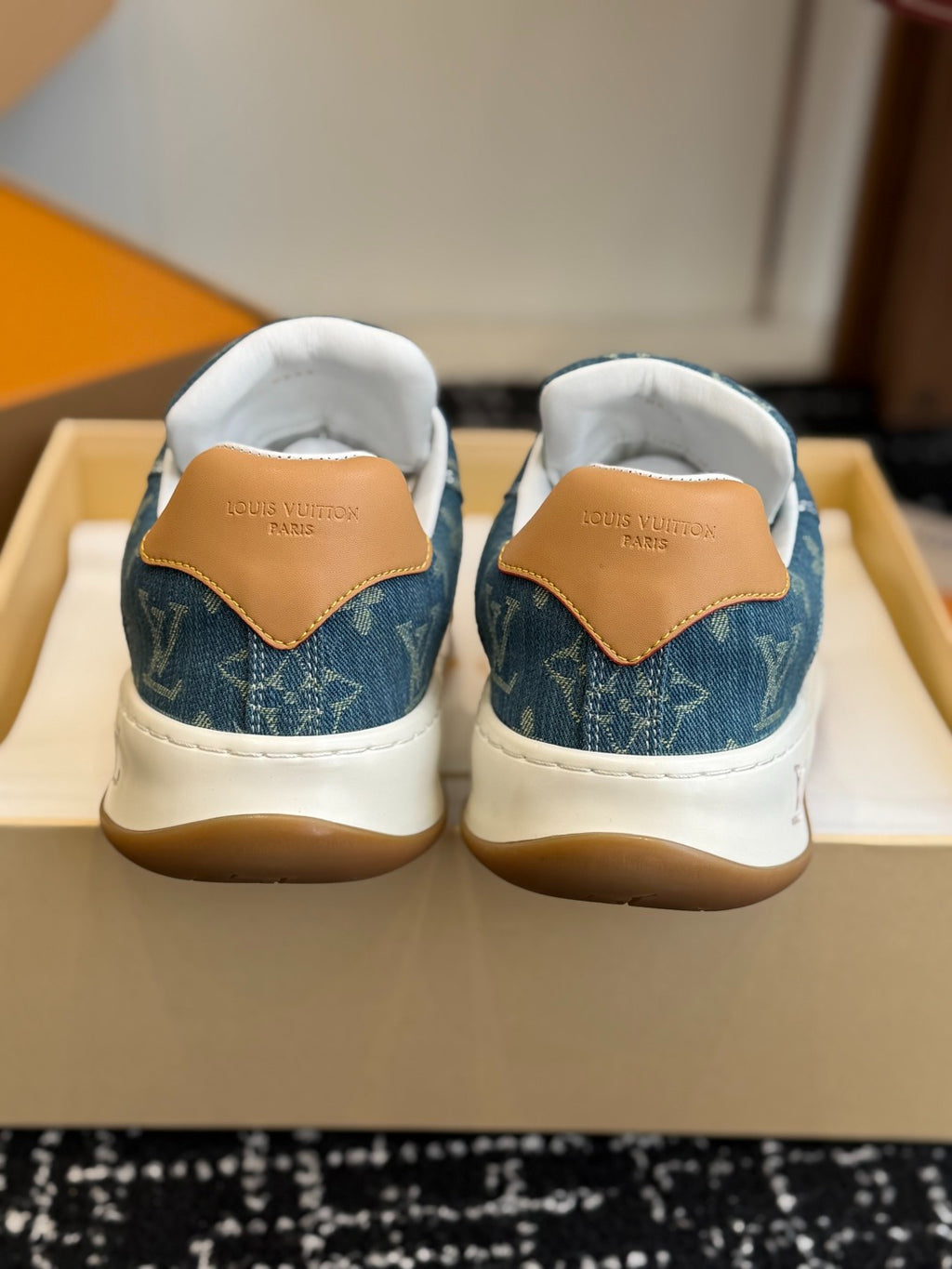 Louis Vuitton LV Tilted Sneaker (Monogram Denim)