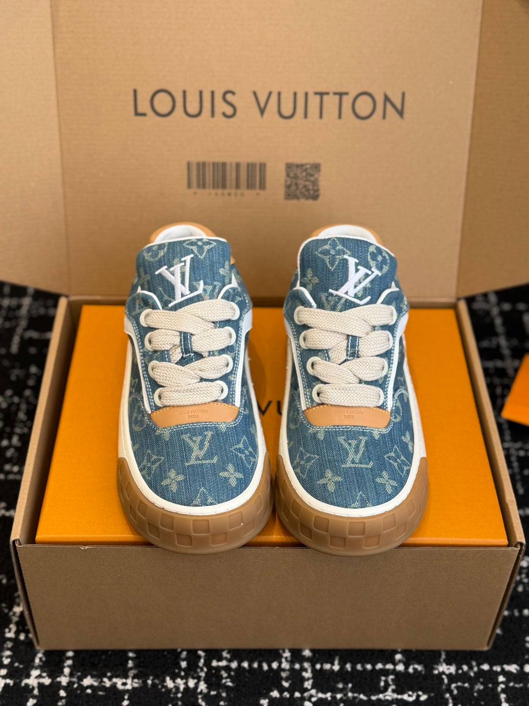 Louis Vuitton LV Tilted Sneaker (Monogram Denim)