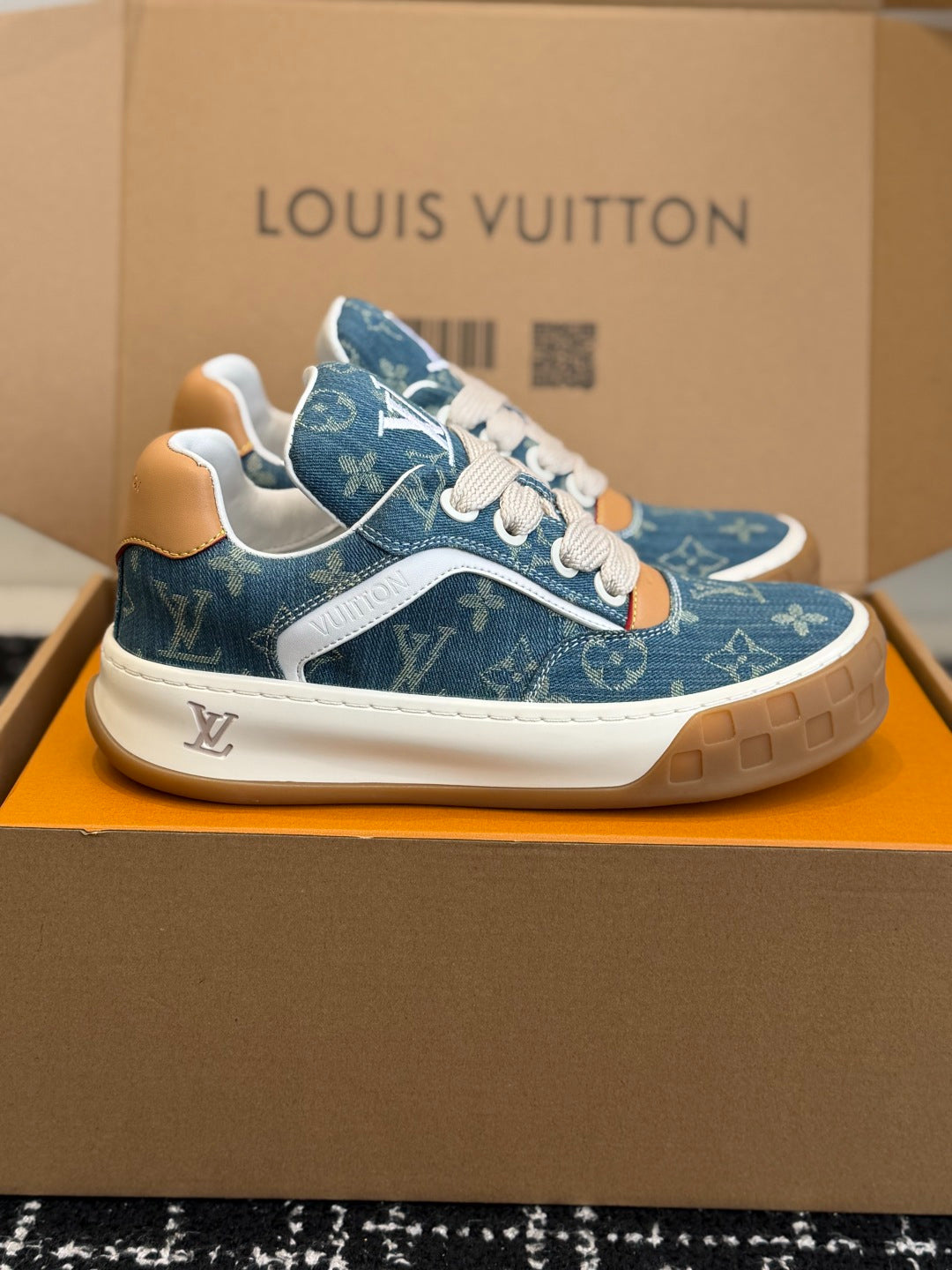 Louis Vuitton LV Tilted Sneaker (Monogram Denim)