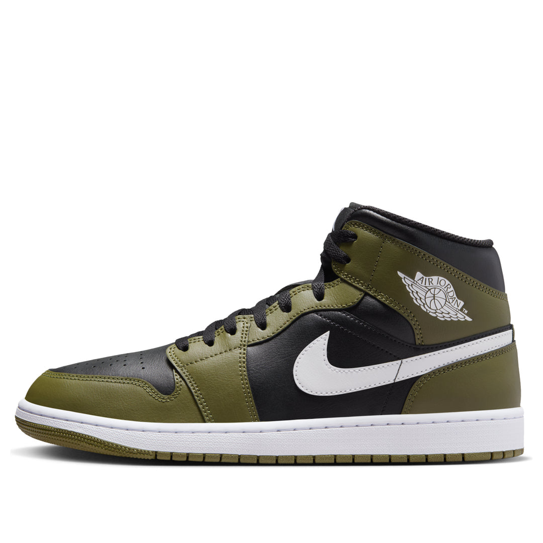 Air Jordan 1 Mid 'Black Medium Olive'