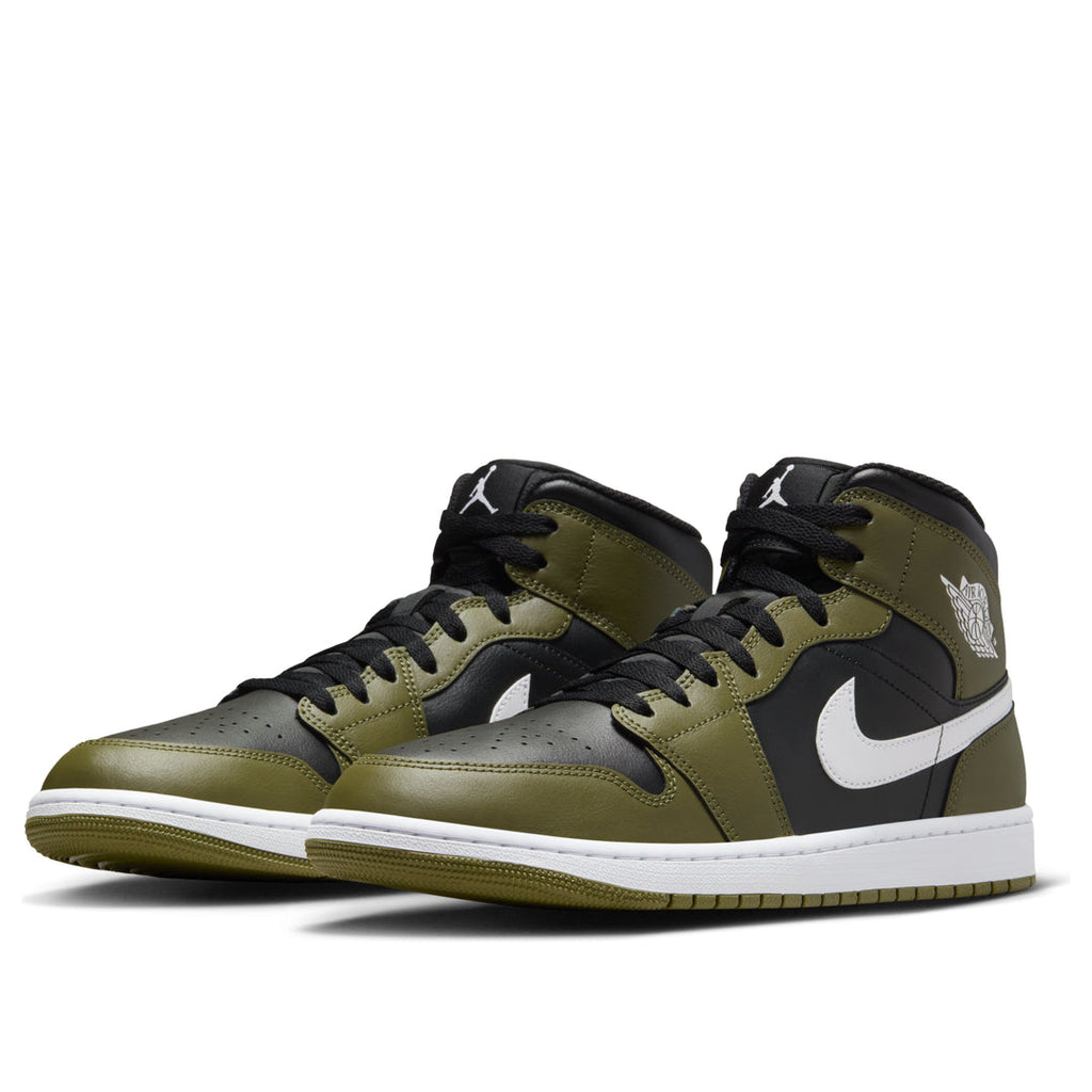 Air Jordan 1 Mid 'Black Medium Olive'
