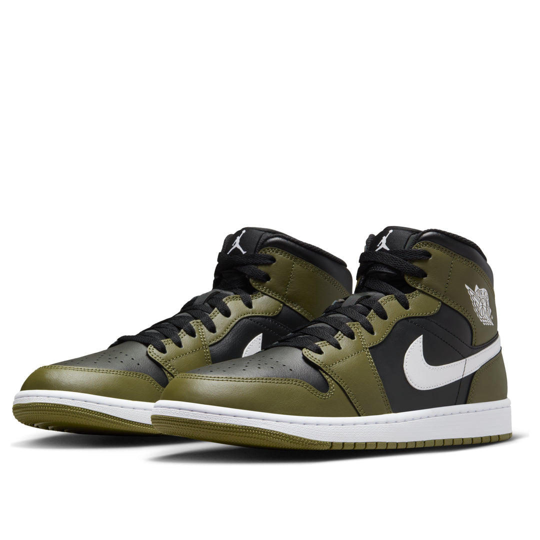 Air Jordan 1 Mid 'Black Medium Olive'