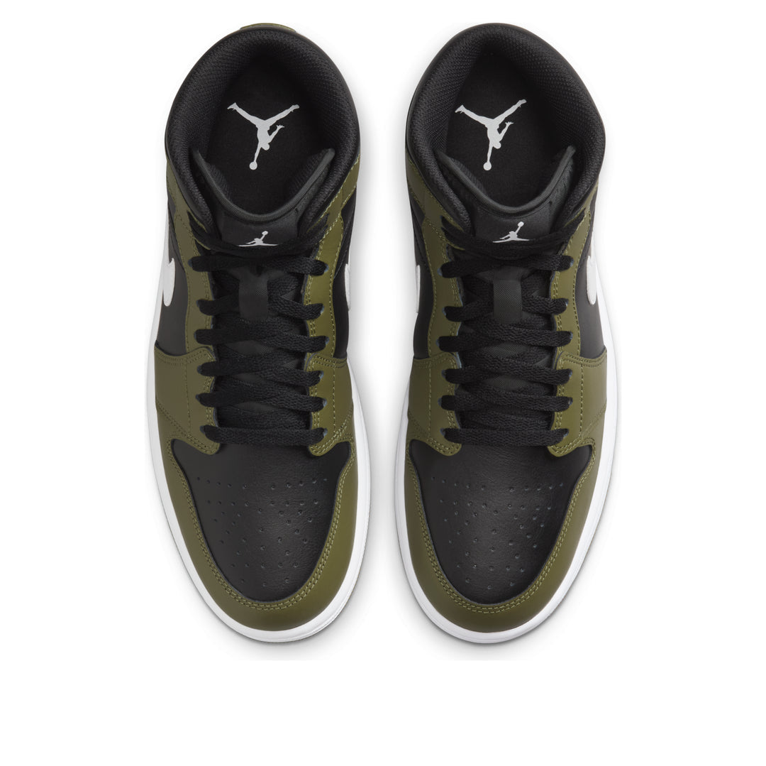 Air Jordan 1 Mid 'Black Medium Olive'