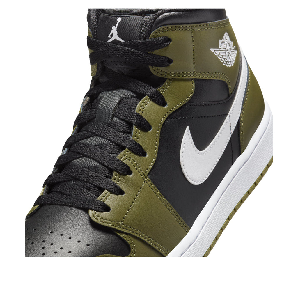 Air Jordan 1 Mid 'Black Medium Olive'