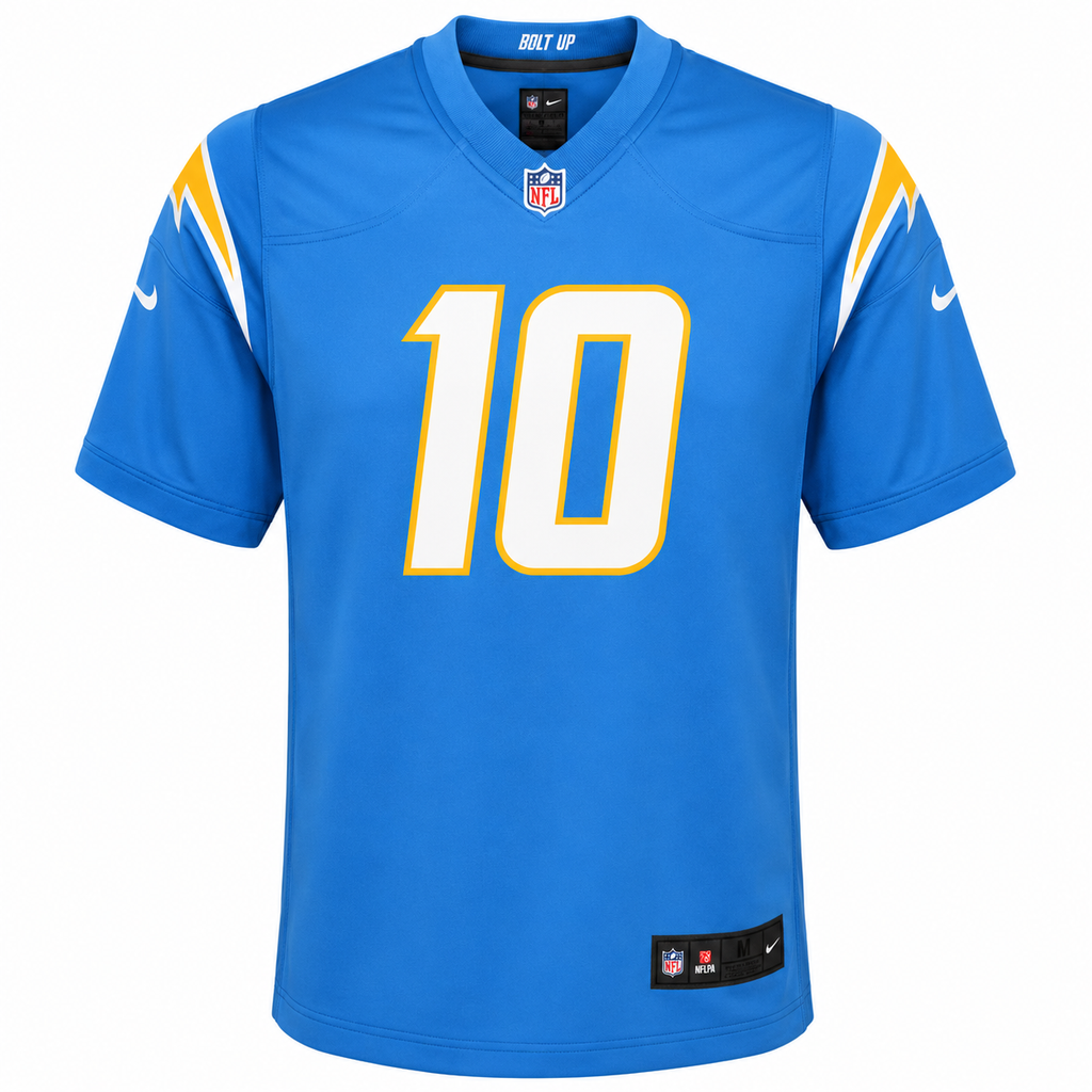 Youth Los Angeles Chargers Justin Herbert Powder Blue Nike Game Jersey