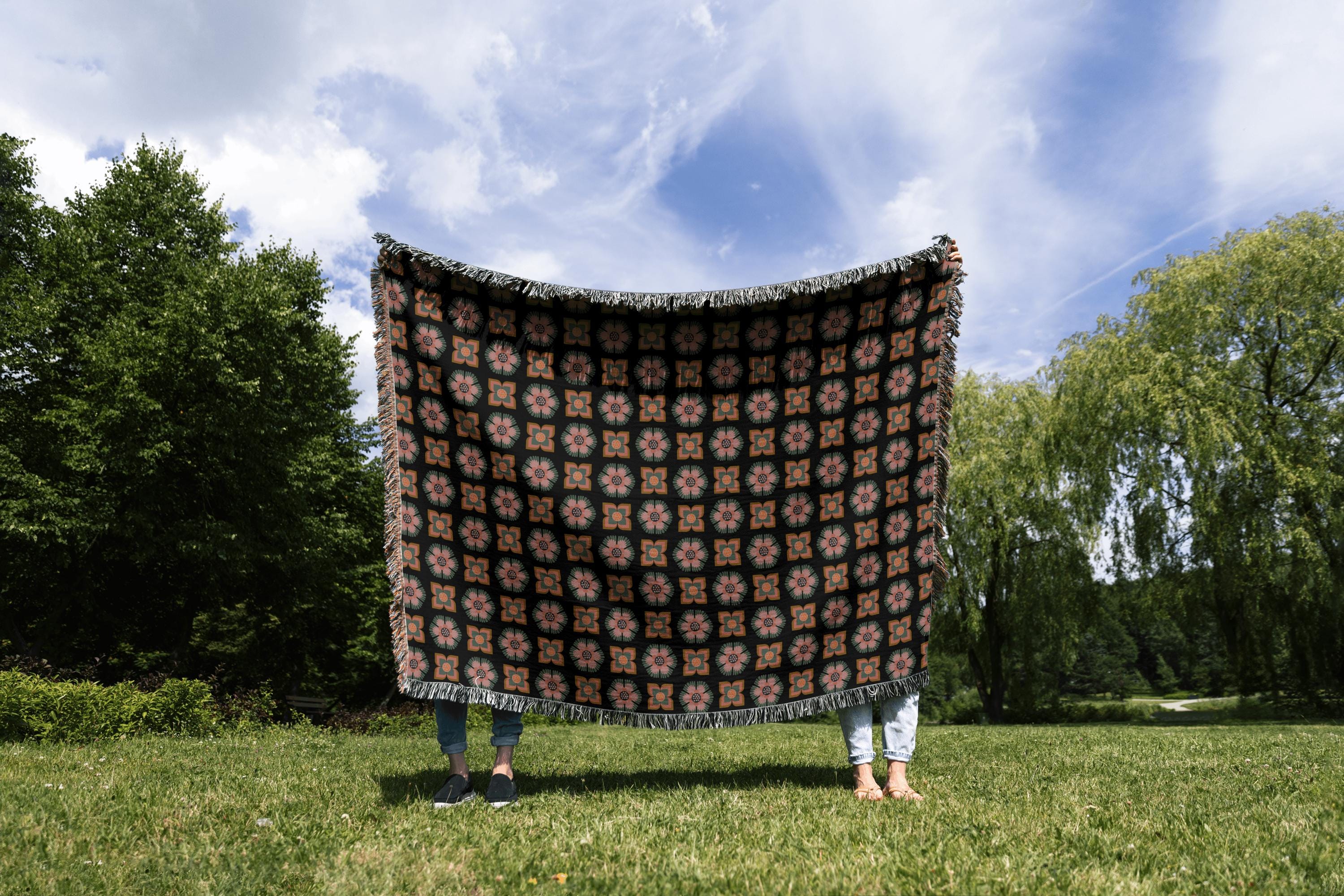 Floral Medley Woven Throw Blanket