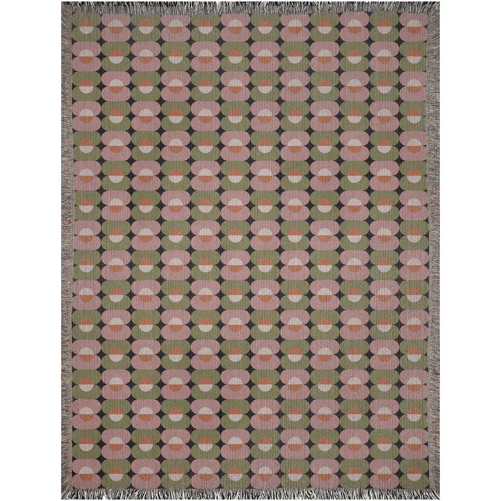 Contemporary Ovals Cotton Blanket