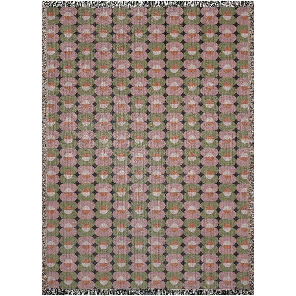 Contemporary Ovals Cotton Blanket