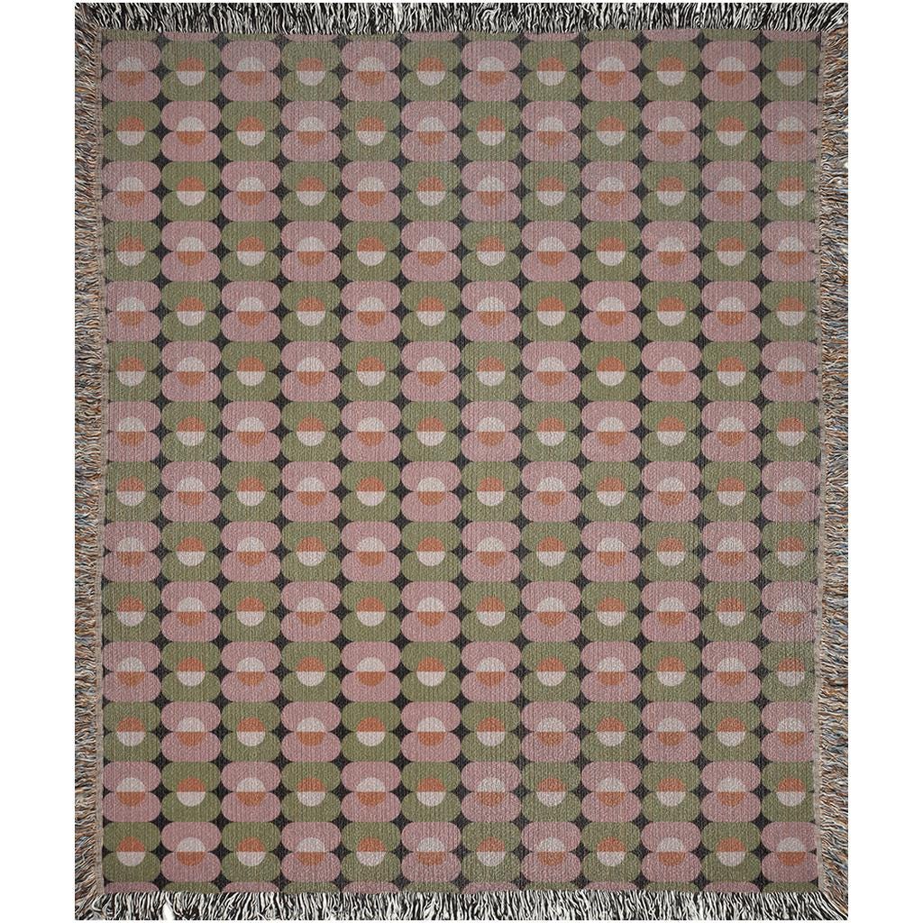 Contemporary Ovals Cotton Blanket