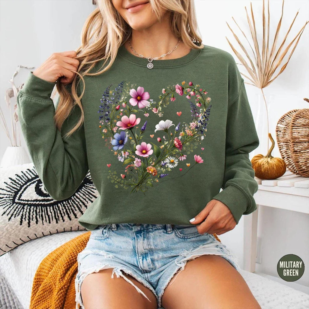Flower Shirt, Flower Shirt Aesthetic, Floral Graphic Tee, Floral Shirt, Flower T-shirt,Wild Flower Shirt,Wildflower Tshirt,Gift for Gardener