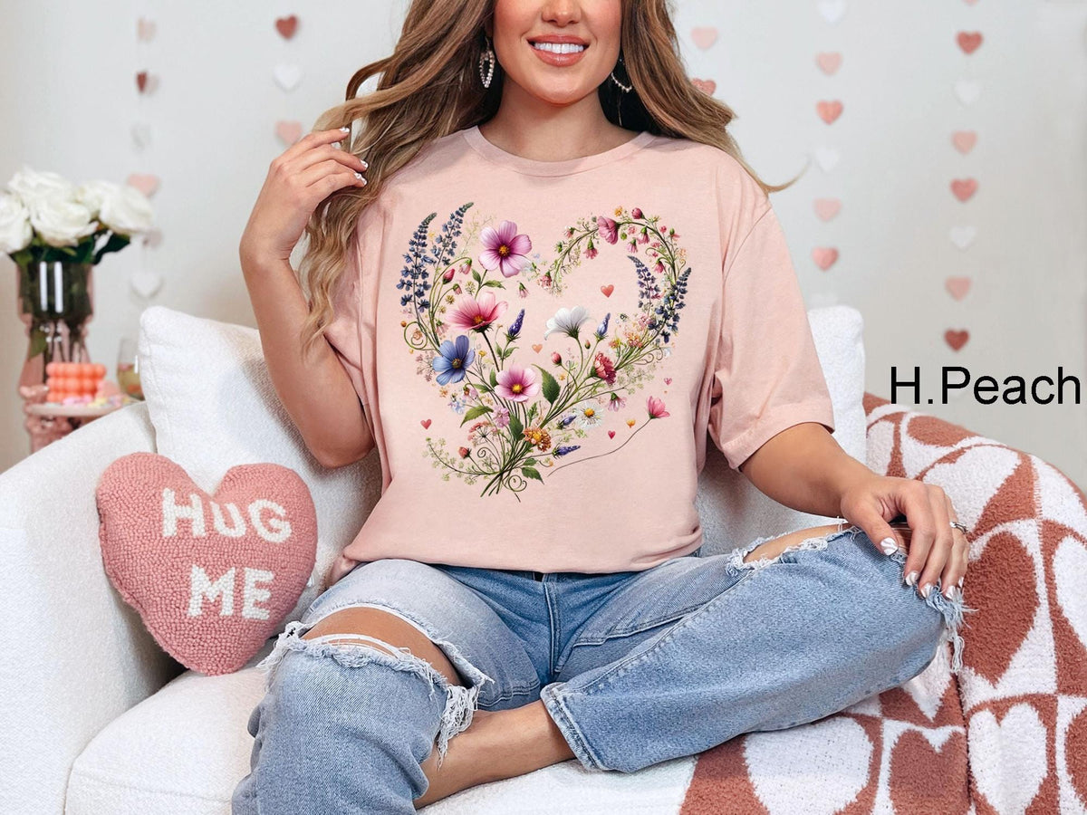Flower Shirt, Flower Shirt Aesthetic, Floral Graphic Tee, Floral Shirt, Flower T-shirt,Wild Flower Shirt,Wildflower Tshirt,Gift for Gardener