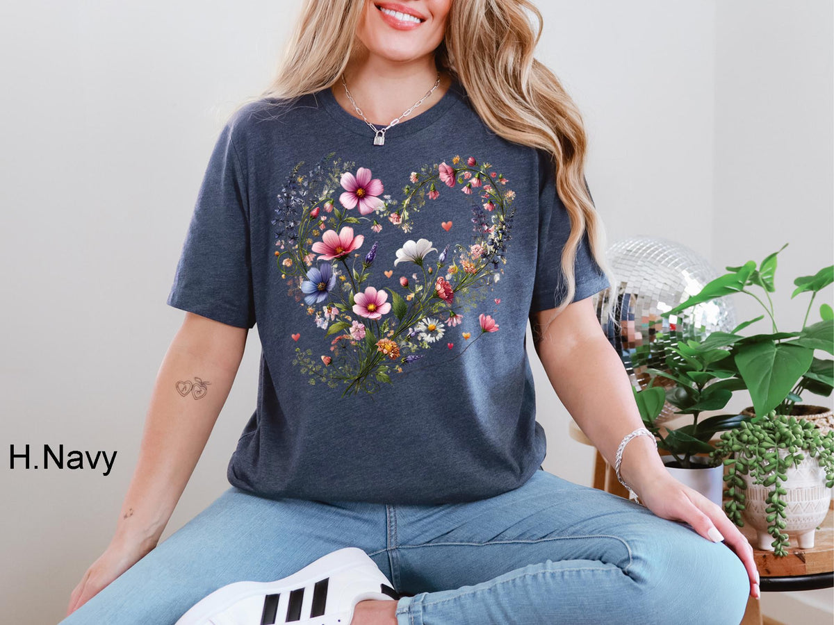 Flower Shirt, Flower Shirt Aesthetic, Floral Graphic Tee, Floral Shirt, Flower T-shirt,Wild Flower Shirt,Wildflower Tshirt,Gift for Gardener