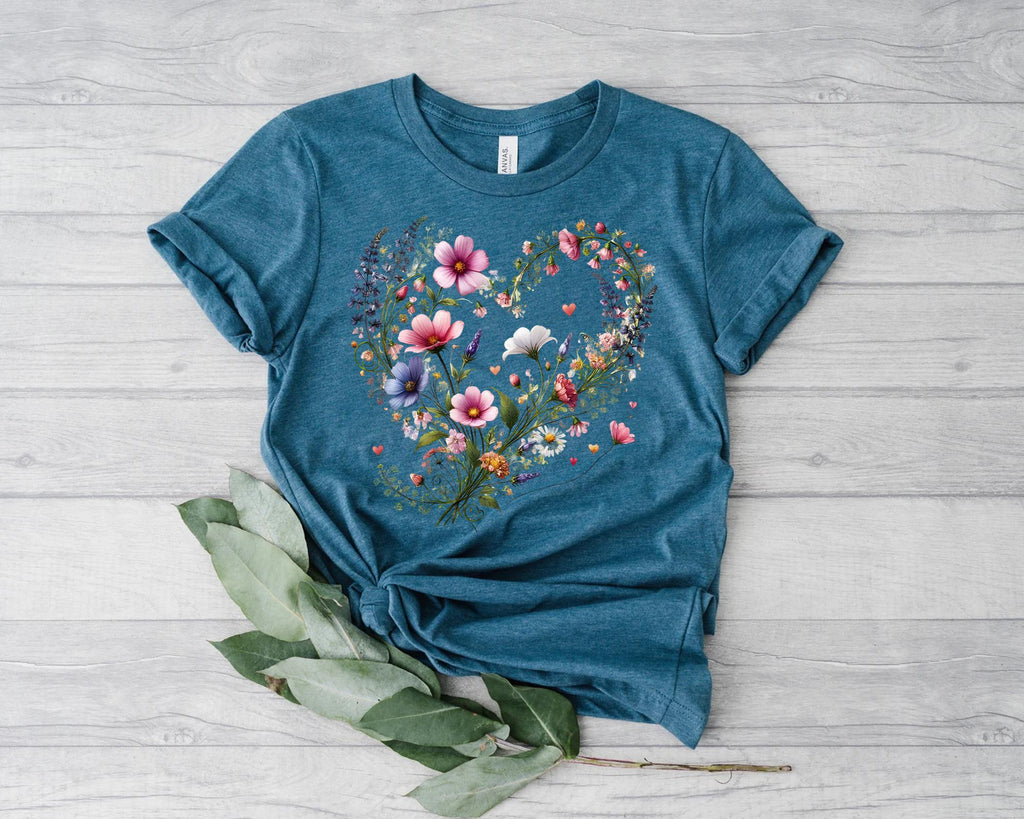Flower Shirt, Flower Shirt Aesthetic, Floral Graphic Tee, Floral Shirt, Flower T-shirt,Wild Flower Shirt,Wildflower Tshirt,Gift for Gardener