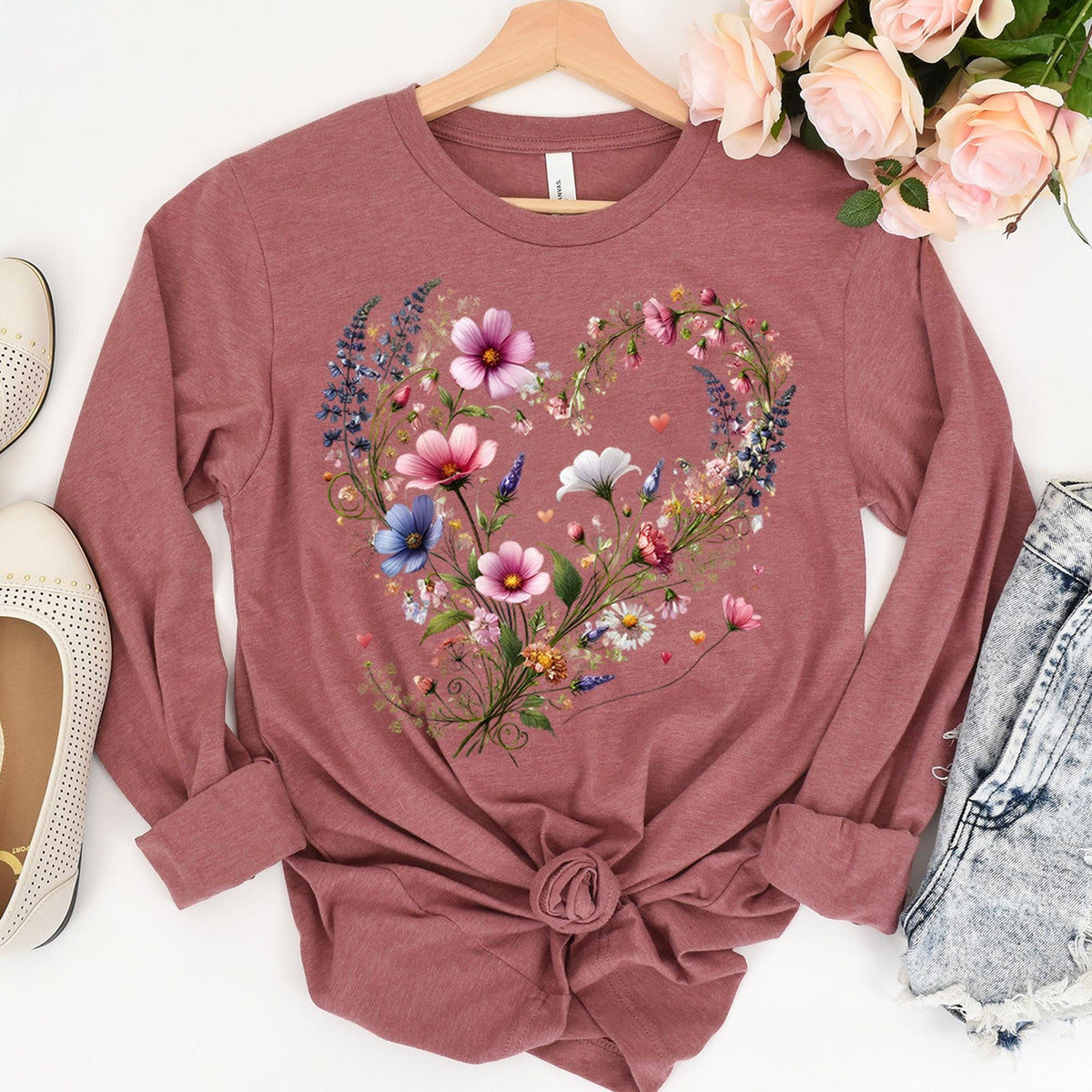 Flower Shirt, Flower Shirt Aesthetic, Floral Graphic Tee, Floral Shirt, Flower T-shirt,Wild Flower Shirt,Wildflower Tshirt,Gift for Gardener