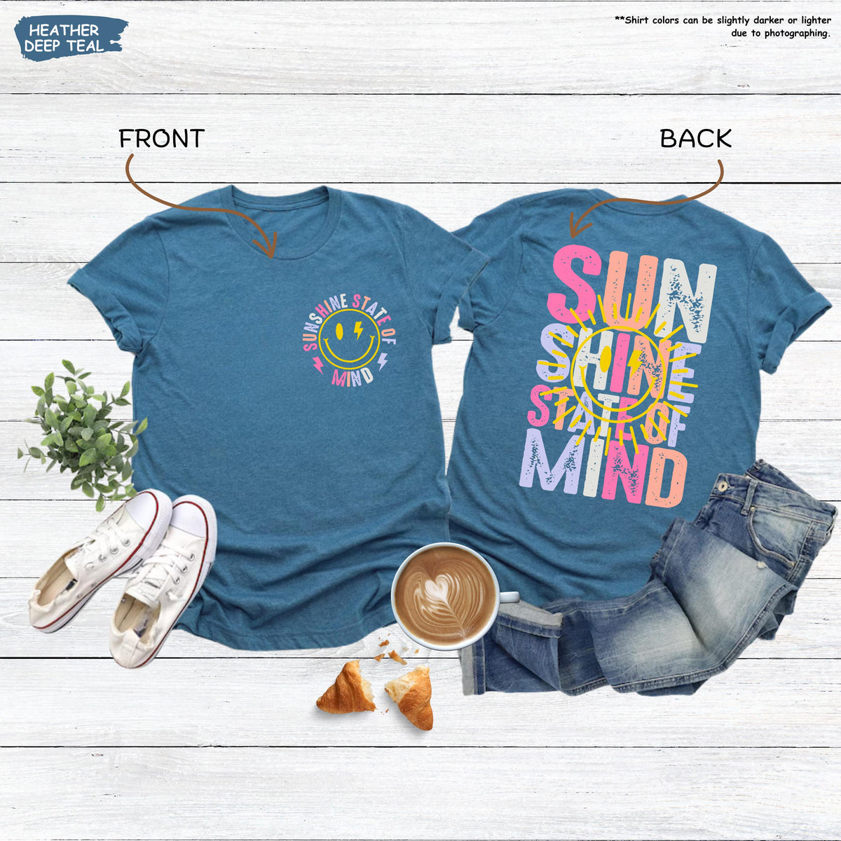 Sunshine State Of Mind Shirt, Trendy Summer Shirt, Sunshine tee, Preppy Summer Gift, Beach Vacation Tshirt, Summer Trip, Girls Weekend Shirt