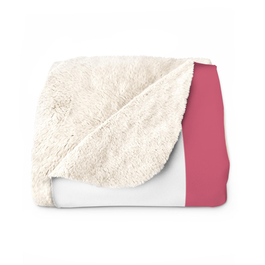 Retro Reverb, Fleece Sherpa Blanket | Mid Century Decor | Colorful Blanket | Friends Gift | Lightweight | Large | Soft