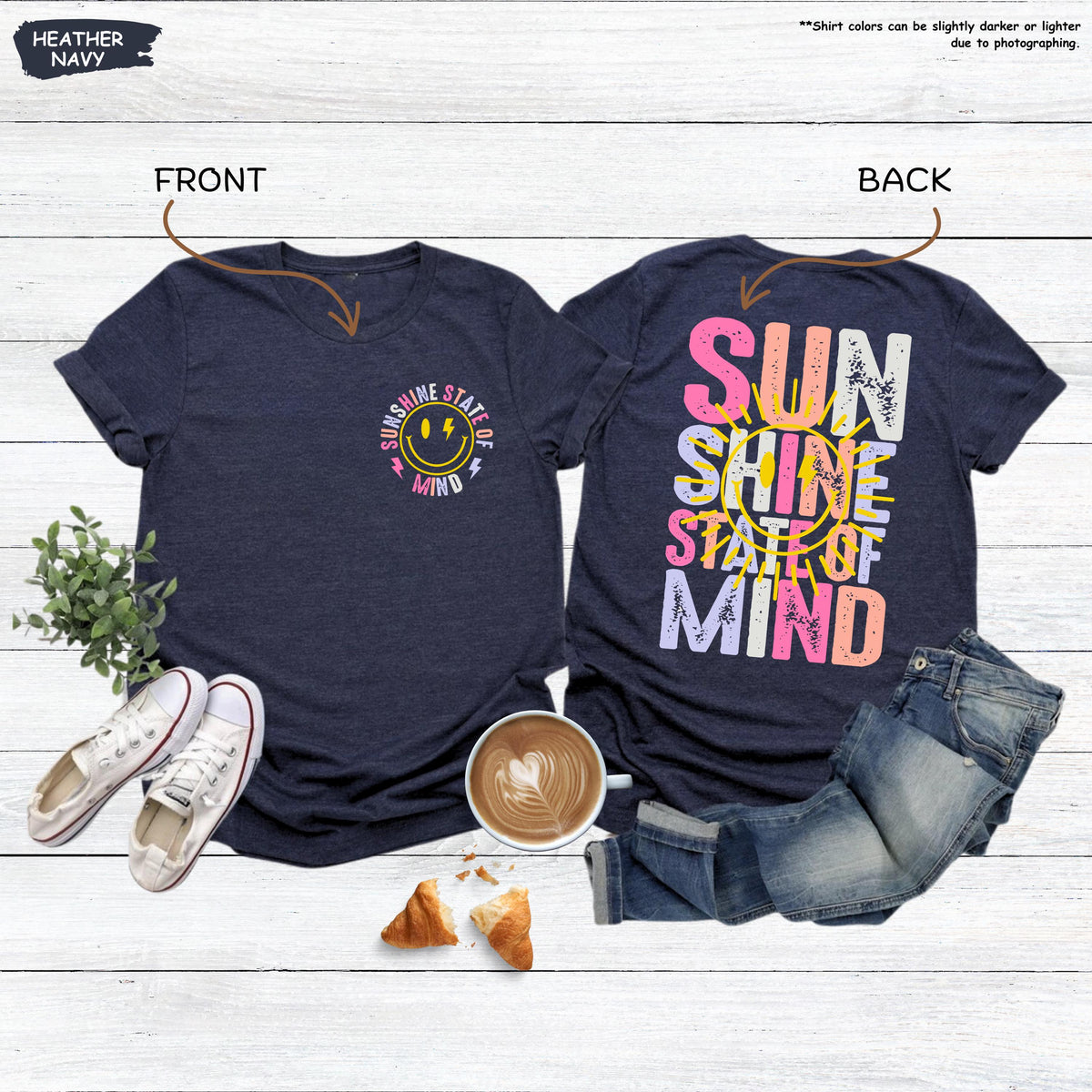 Sunshine State Of Mind Shirt, Trendy Summer Shirt, Sunshine tee, Preppy Summer Gift, Beach Vacation Tshirt, Summer Trip, Girls Weekend Shirt