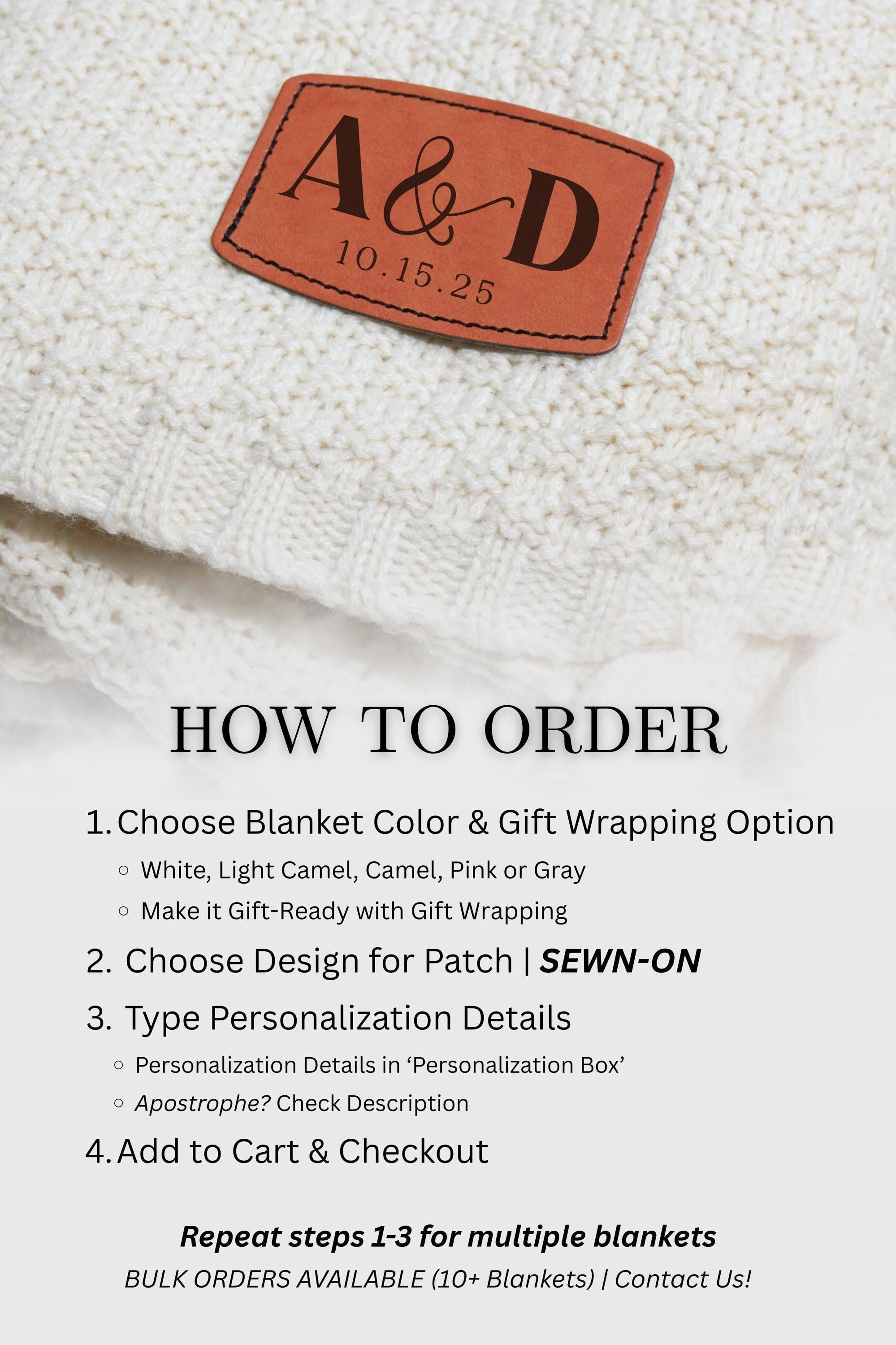 Blanket with Name Personalized Realtor Closing Gift for Customer New Home Gift Throw Blanket Branded Item Logo Blanket Gift Employee Bulk