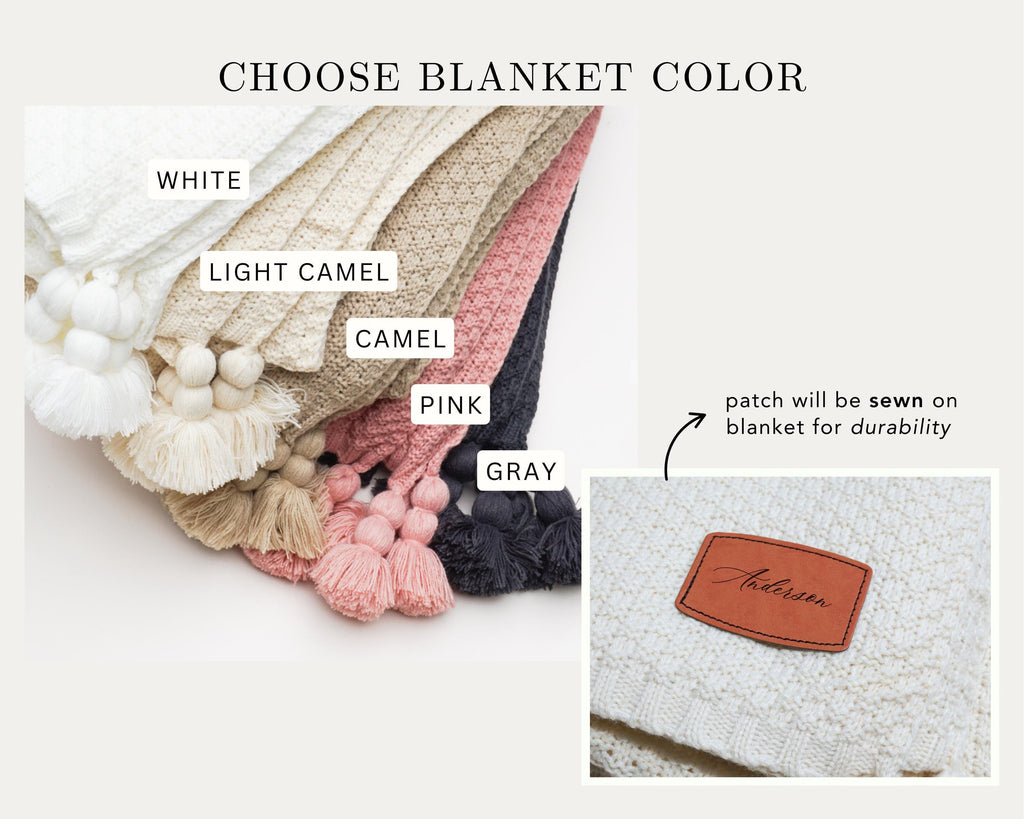 Blanket with Name Personalized Realtor Closing Gift for Customer New Home Gift Throw Blanket Branded Item Logo Blanket Gift Employee Bulk