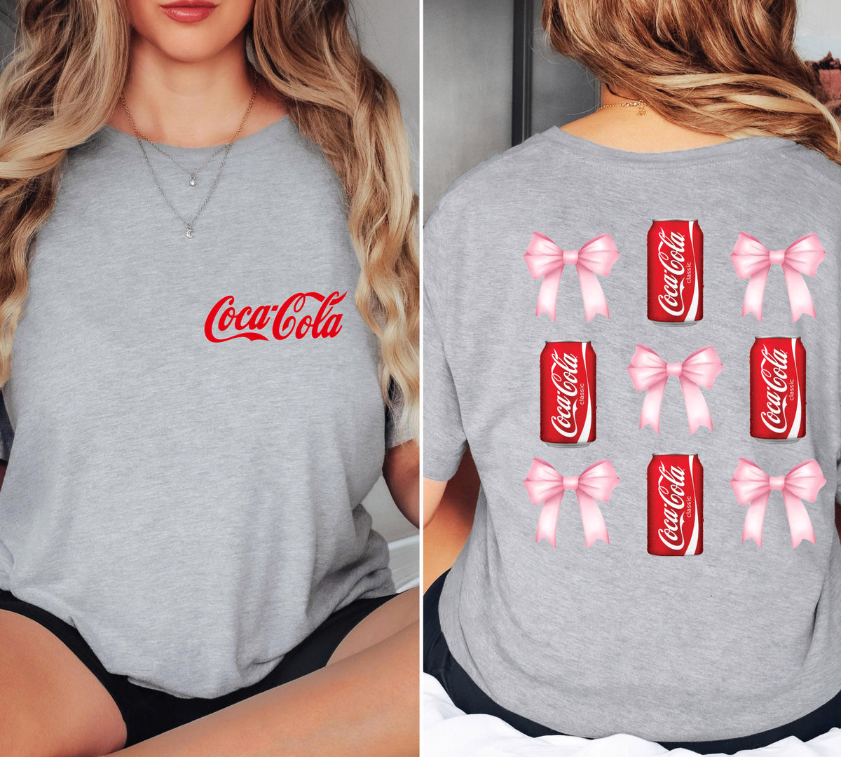 Coca-Cola Bow T-Shirt: Coquette Trendy Tee, Soda Lover