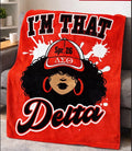 Delta Sigma Theta Blanket, I'm that Delta, Spr.26, gift,